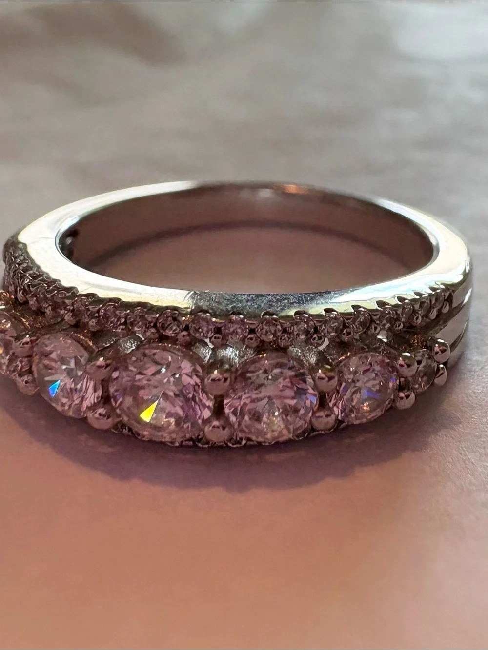 5-Stone Ring - White/Silver